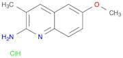 2-Quinolinamine, 6-methoxy-3-methyl-, hydrochloride (1:1)