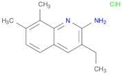 2-Quinolinamine, 3-ethyl-7,8-dimethyl-, hydrochloride (1:1)