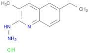 Quinoline, 6-ethyl-2-hydrazinyl-3-methyl-, hydrochloride (1:1)