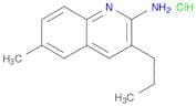 2-Quinolinamine, 6-methyl-3-propyl-, hydrochloride (1:1)