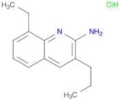 2-Quinolinamine, 8-ethyl-3-propyl-, hydrochloride (1:1)