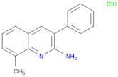 2-Quinolinamine, 8-methyl-3-phenyl-, hydrochloride (1:1)