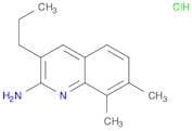 2-Quinolinamine, 7,8-dimethyl-3-propyl-, hydrochloride (1:1)