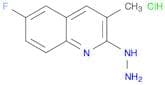 Quinoline, 6-fluoro-2-hydrazinyl-3-methyl-, hydrochloride (1:1)