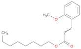 2-Propenoic acid, 3-(methoxyphenyl)-, octyl ester (9CI)