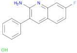 2-Quinolinamine, 7-fluoro-3-phenyl-, hydrochloride (1:1)