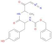 Carbamic acid, [2-[(3-diazo-1-methyl-2-oxopropyl)amino]-1-[(4-hydroxyphenyl)methyl]-2-oxoethyl]-, …