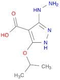 1H-Pyrazole-4-carboxylic acid, 3-hydrazinyl-5-(1-methylethoxy)-