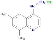Quinoline, 4-hydrazinyl-6,8-dimethyl-, hydrochloride (1:1)