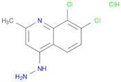 Quinoline, 7,8-dichloro-4-hydrazinyl-2-methyl-, hydrochloride (1:1)