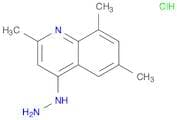 Quinoline, 4-hydrazinyl-2,6,8-trimethyl-, hydrochloride (1:1)
