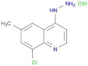 Quinoline, 8-chloro-4-hydrazinyl-6-methyl-, hydrochloride (1:1)