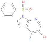 1H-Pyrrolo[2,3-b]pyridine, 5-broMo-4-fluoro-1-(phenylsulfonyl)-