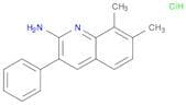 2-Quinolinamine, 7,8-dimethyl-3-phenyl-, hydrochloride (1:1)