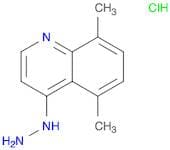 Quinoline, 4-hydrazinyl-5,8-dimethyl-, hydrochloride (1:1)