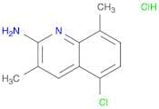 2-Quinolinamine, 5-chloro-3,8-dimethyl-, hydrochloride (1:1)