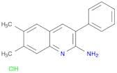 2-Quinolinamine, 6,7-dimethyl-3-phenyl-, hydrochloride (1:1)