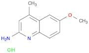 2-Quinolinamine, 6-methoxy-4-methyl-, hydrochloride (1:1)
