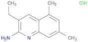 2-Quinolinamine, 3-ethyl-5,7-dimethyl-, hydrochloride (1:1)