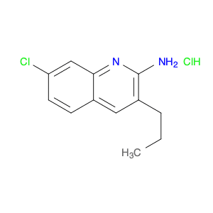 2-Quinolinamine, 7-chloro-3-propyl-, hydrochloride (1:1)
