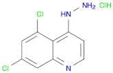 Quinoline, 5,7-dichloro-4-hydrazinyl-, hydrochloride (1:1)