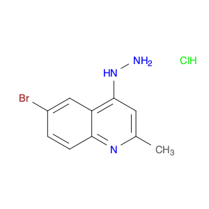 Quinoline, 6-bromo-4-hydrazinyl-2-methyl-, hydrochloride (1:1)