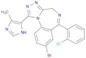4H-[1,2,4]Triazolo[4,3-a][1,4]benzodiazepine, 8-bromo-6-(2-chlorophenyl)-1-(4-methyl-1H-imidazol-5…
