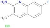 2-Quinolinamine, 7-fluoro-3-methyl-, hydrochloride (1:1)