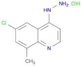 Quinoline, 6-chloro-4-hydrazinyl-8-methyl-, hydrochloride (1:1)