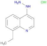 Quinoline, 8-ethyl-4-hydrazinyl-, hydrochloride (1:1)