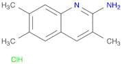 2-Quinolinamine, 3,6,7-trimethyl-, hydrochloride (1:1)