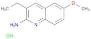 2-Quinolinamine, 3-ethyl-6-methoxy-, hydrochloride (1:1)