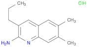 2-Quinolinamine, 6,7-dimethyl-3-propyl-, hydrochloride (1:1)