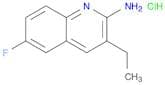 2-Quinolinamine, 3-ethyl-6-fluoro-, hydrochloride (1:1)