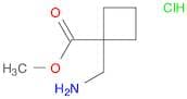 Cyclobutanecarboxylic acid, 1-(aminomethyl)-, methyl ester, hydrochloride (1:1)