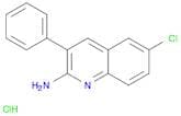 2-Quinolinamine, 6-chloro-3-phenyl-, hydrochloride (1:1)