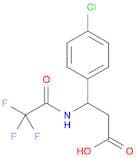 3-(4-chlorophenyl)-3-[(2,2,2-trifluoroacetyl)amino]propanoic acid