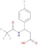 3-(4-fluorophenyl)-3-(trifluoroacetamido)propanoic acid