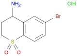 6-Bromo-3,4-dihydro-2h-s,s-di-oxo-thiochromen-4-amine, HCl