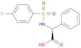 2-([(4-Fluorophenyl)sulfonyl]amino)-2-phenylacetic acid