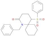 1-Azaspiro[5.5]undecan-2-one, 1-(phenylmethyl)-5-(phenylsulfonyl)-