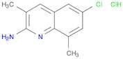 2-Quinolinamine, 6-chloro-3,8-dimethyl-, hydrochloride (1:1)