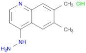 Quinoline, 4-hydrazinyl-6,7-dimethyl-, hydrochloride (1:1)