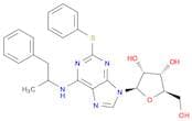 Adenosine, N-(1-methyl-2-phenylethyl)-2-(phenylthio)-, (R)- (9CI)