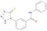 Benzamide, 3-(2,5-dihydro-5-thioxo-1H-tetrazol-1-yl)-N-phenyl-
