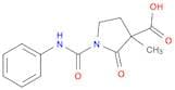 3-Pyrrolidinecarboxylic acid, 3-methyl-2-oxo-1-[(phenylamino)carbonyl]-