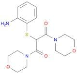 Morpholine, 4,4'-[2-[(2-aminophenyl)thio]-1,3-dioxo-1,3-propanediyl]bis- (9CI)