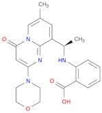 2-{[(1R)-1-[7-methyl-2-(morpholin-4-yl)-4-oxopyrido[1,2-a]pyrimidin-9-yl]ethyl]amino}benzoic acid