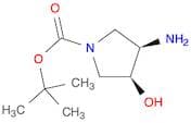 1-Pyrrolidinecarboxylic acid, 3-amino-4-hydroxy-, 1,1-dimethylethyl ester, (3r,4s)-