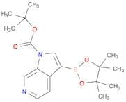 1H-Pyrrolo[2,3-c]pyridine-1-carboxylic acid, 3-(4,4,5,5-tetramethyl-1,3,2-dioxaborolan-2-yl)-, 1,1…